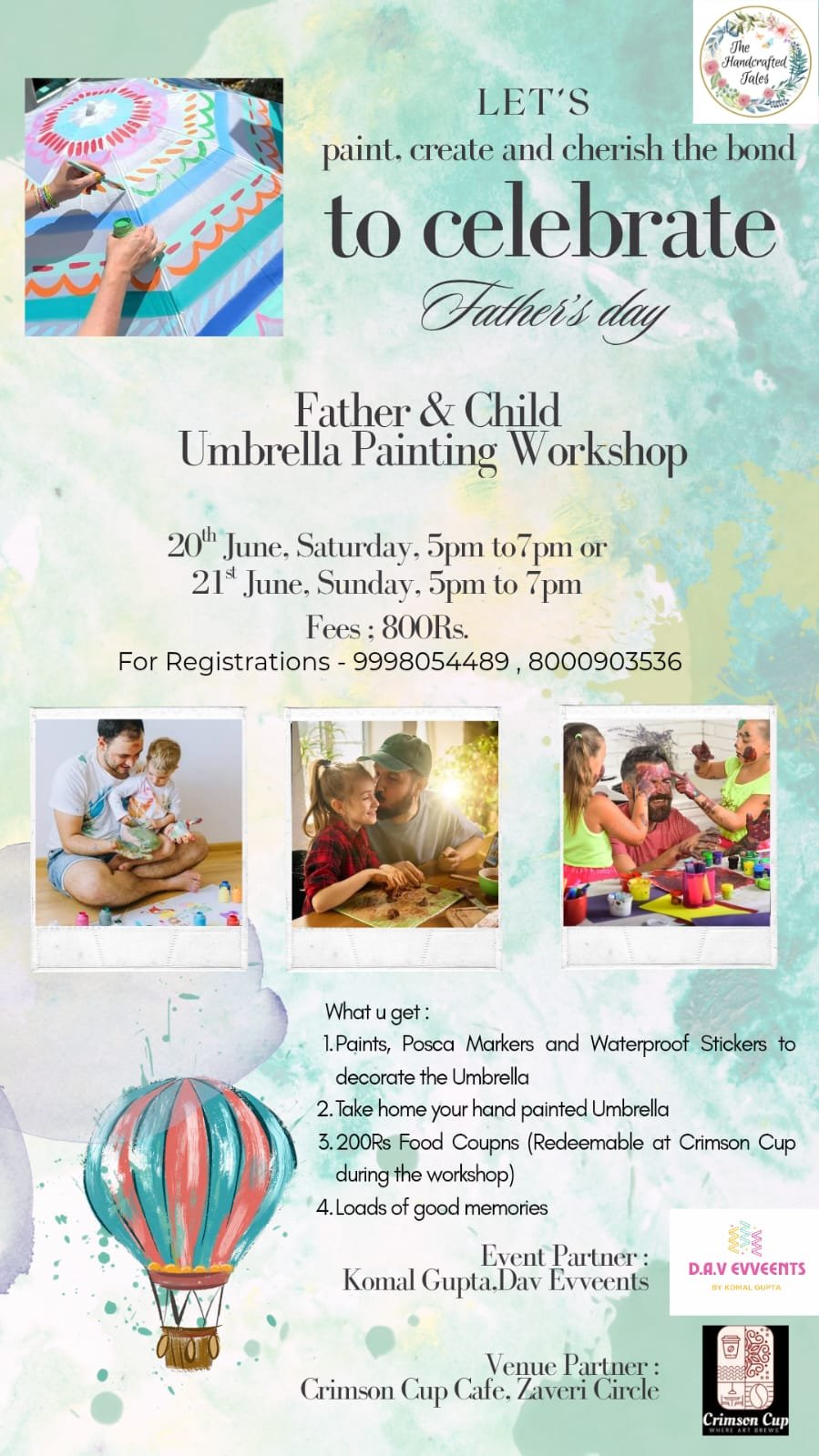 LET'S PAINT, CREATE AND CHERISH THE BOND TO CELEBRATE FATHER'S DAY