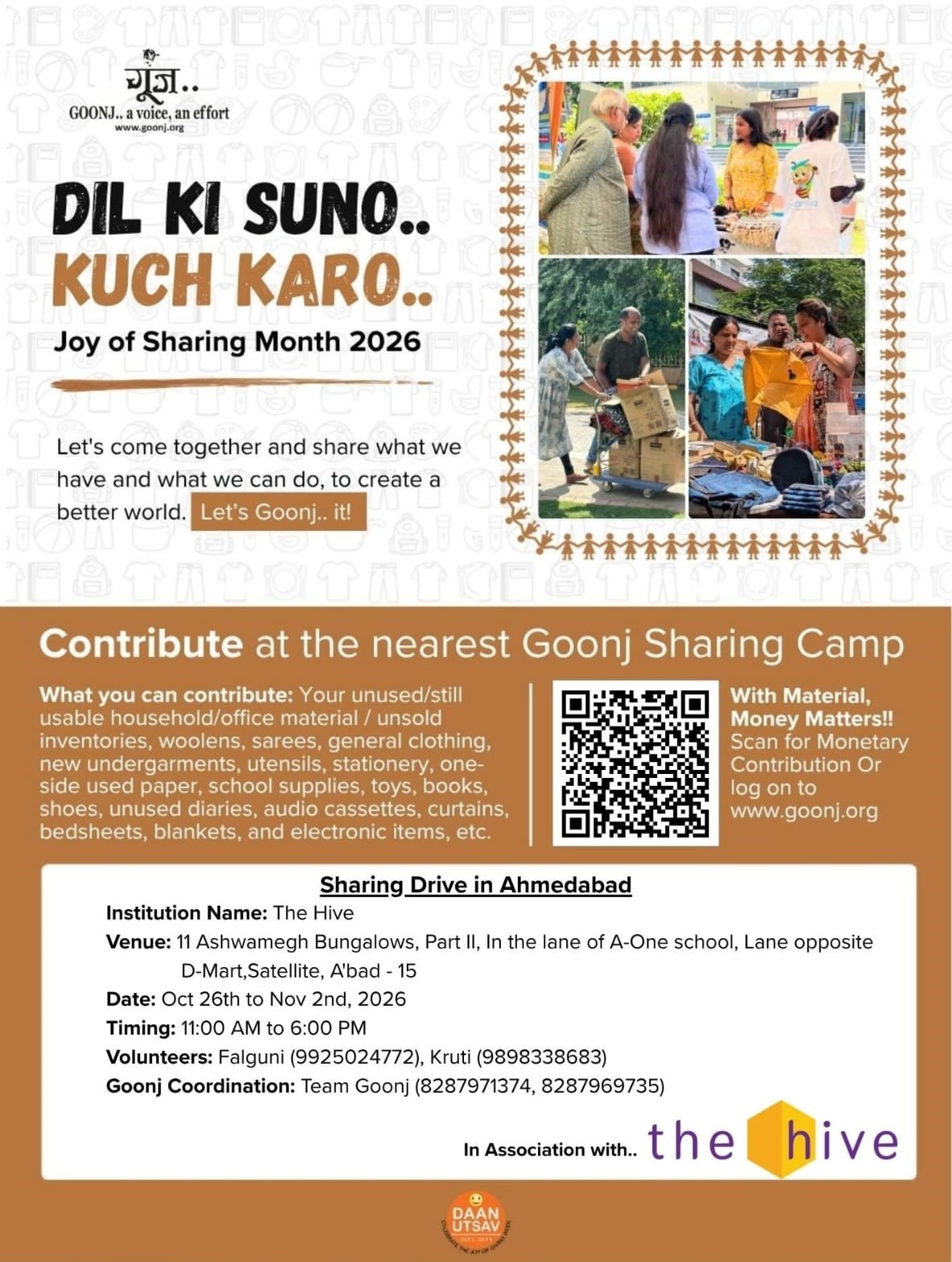 Goonj Sharing Drive – Festival of Giving 2026